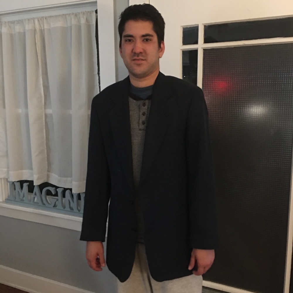 Hugo Boss Black Linen Jacket 42L Barney’s NY